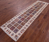 Ivory Garden Design Persian Handmade Wool Runner Rug - 2' 8" X 10' 0" - Golden Nile