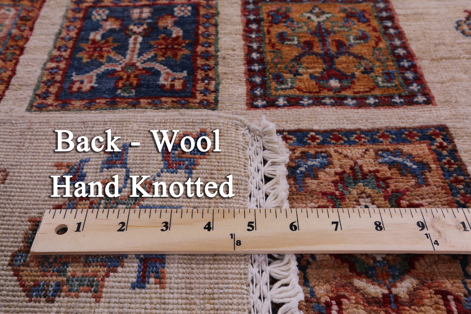 Ivory Garden Design Persian Handmade Wool Runner Rug - 2' 8" X 10' 0" - Golden Nile