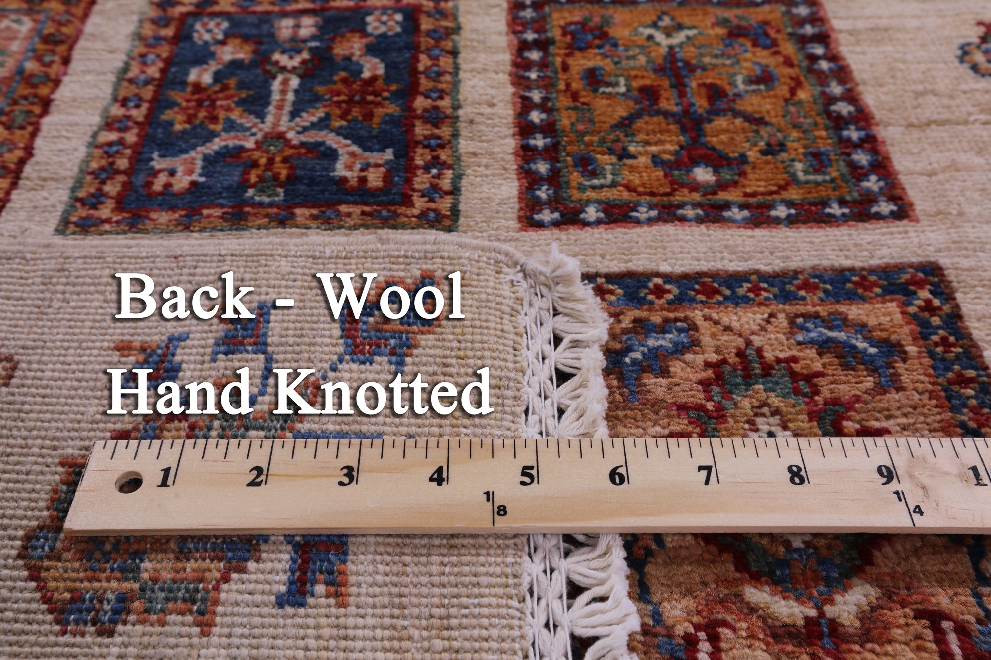 Ivory Garden Design Persian Handmade Wool Runner Rug - 2' 8" X 10' 0" - Golden Nile