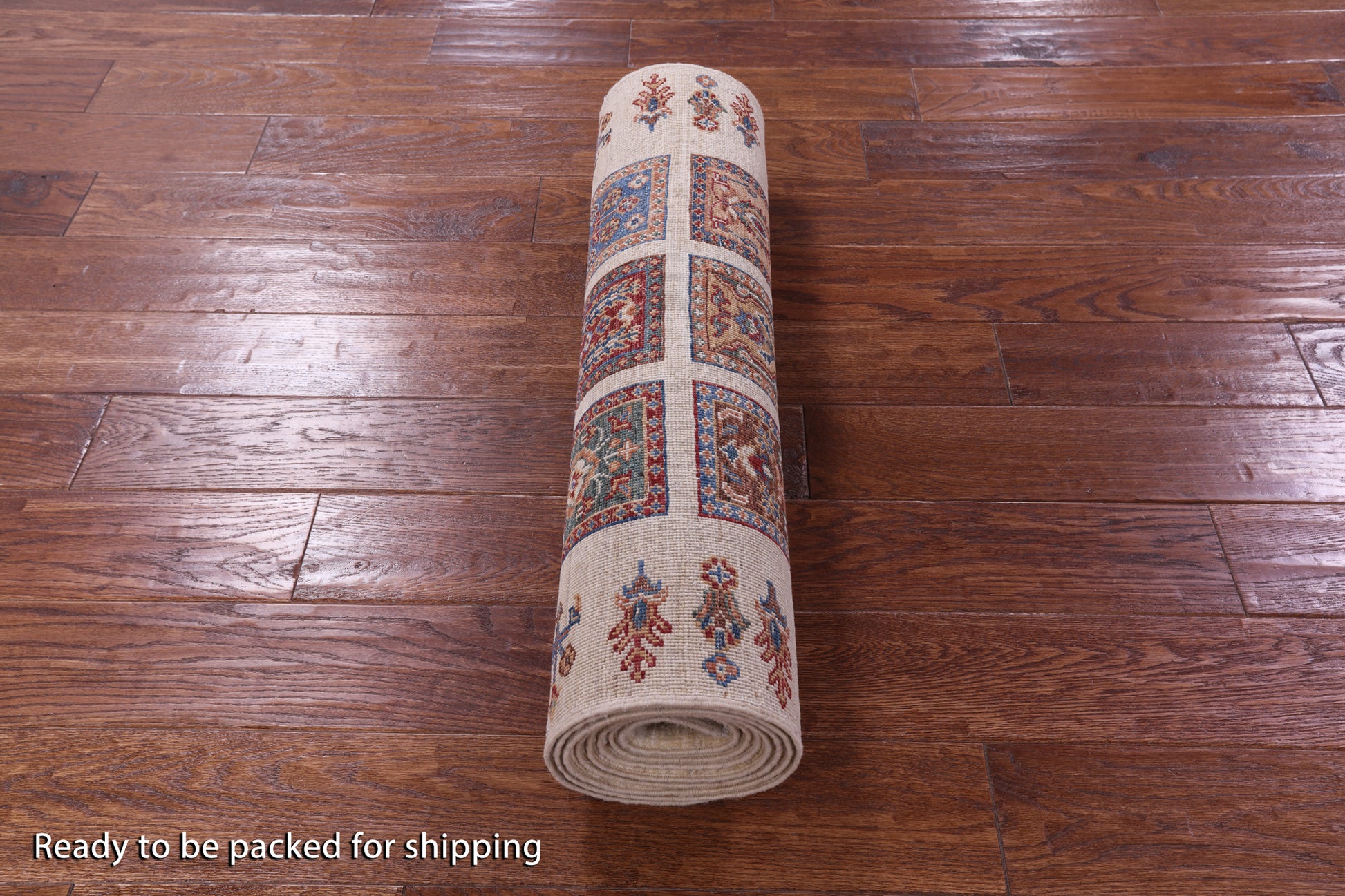 Ivory Garden Design Persian Handmade Wool Runner Rug - 2' 8" X 10' 0" - Golden Nile