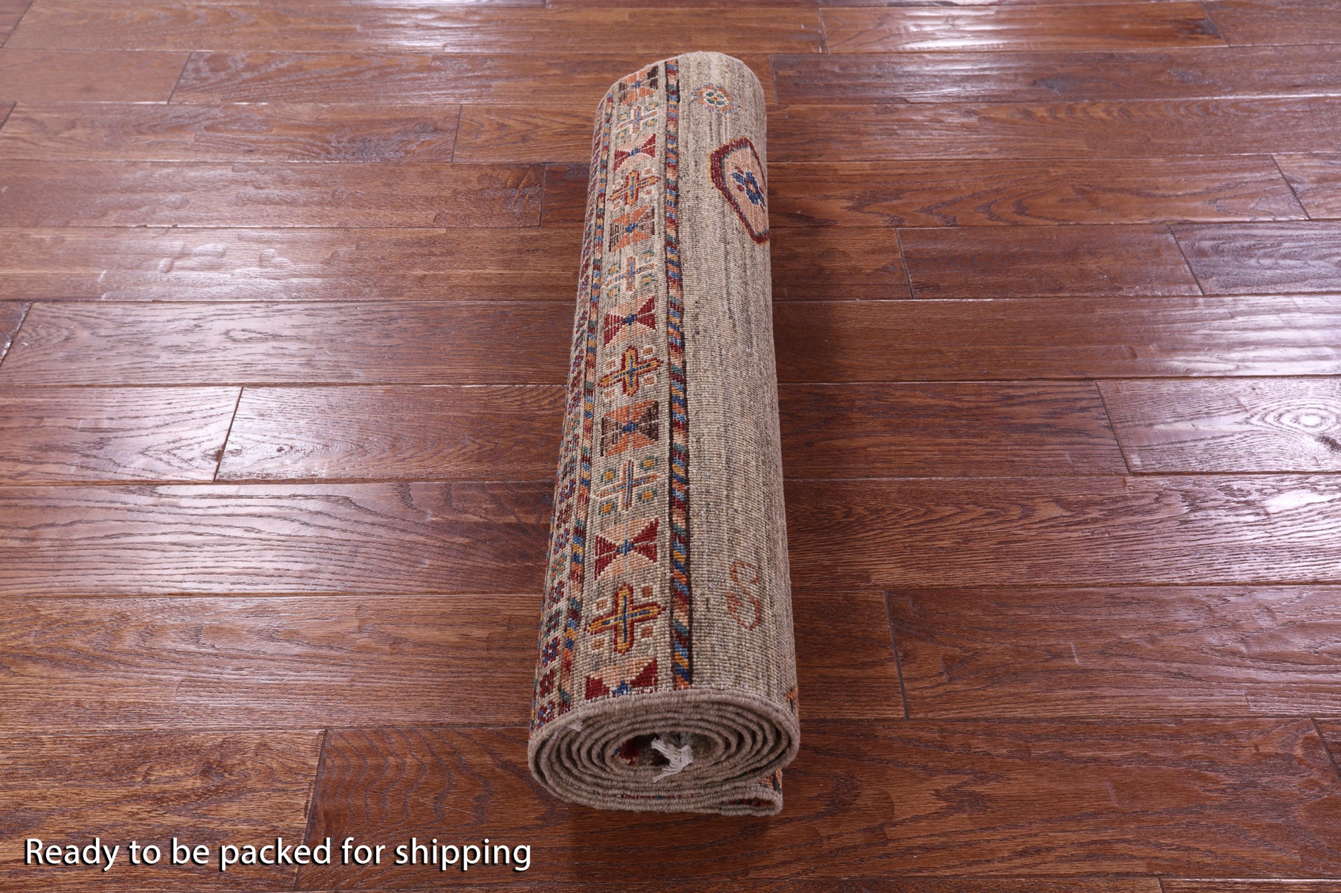 Khorjin Persian Gabbeh Handmade Wool Runner Rug - 2' 8" X 9' 8" - Golden Nile