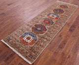 Turkmen Ersari Handmade Wool Runner Rug - 2' 10" X 8' 9" - Golden Nile