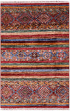 Khorjin Persian Gabbeh Hand Knotted Wool Rug - 2' 10" X 4' 3" - Golden Nile