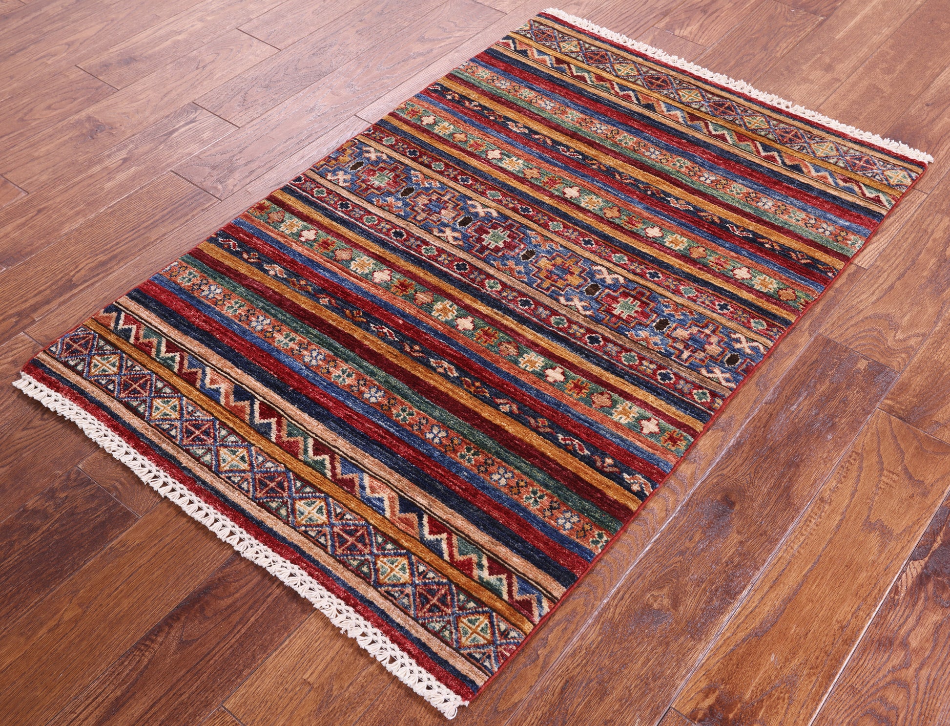 Khorjin Persian Gabbeh Hand Knotted Wool Rug - 2' 8" X 4' 0" - Golden Nile