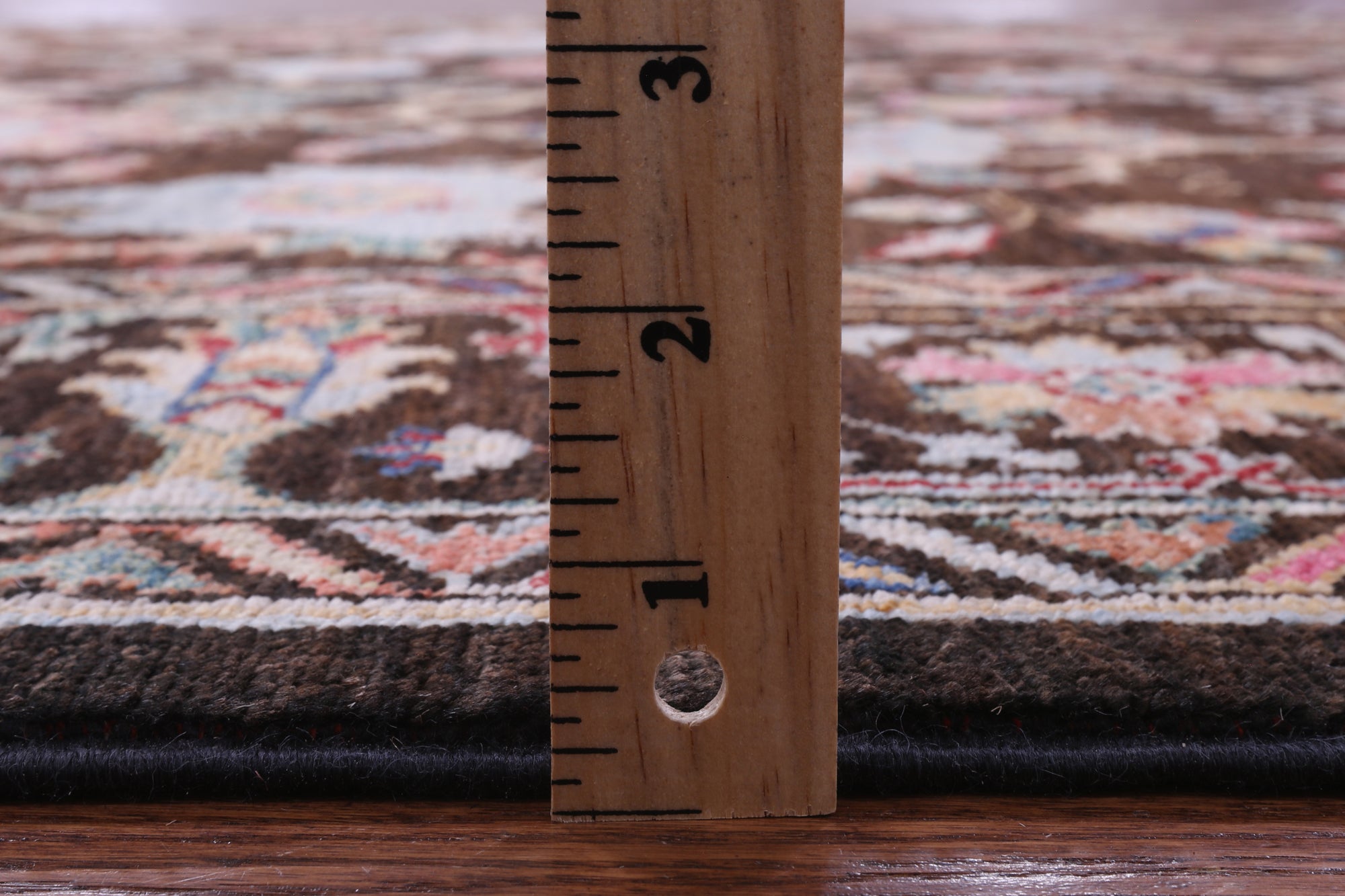 Brown Persian Tabriz Hand Knotted Wool Rug - 6' 4" X 8' 10" - Golden Nile