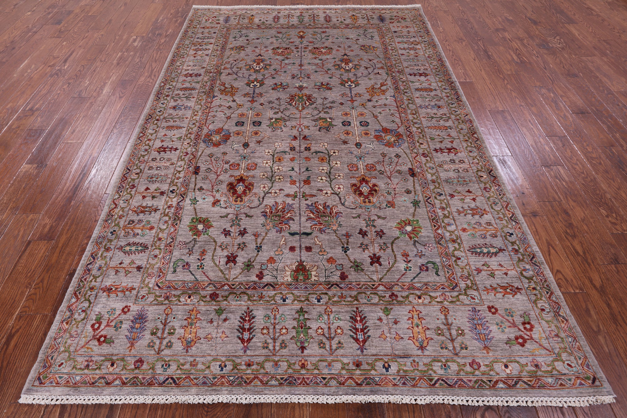 Persian Tabriz Hand Knotted Wool Rug - 6' 8" X 10' 2" - Golden Nile