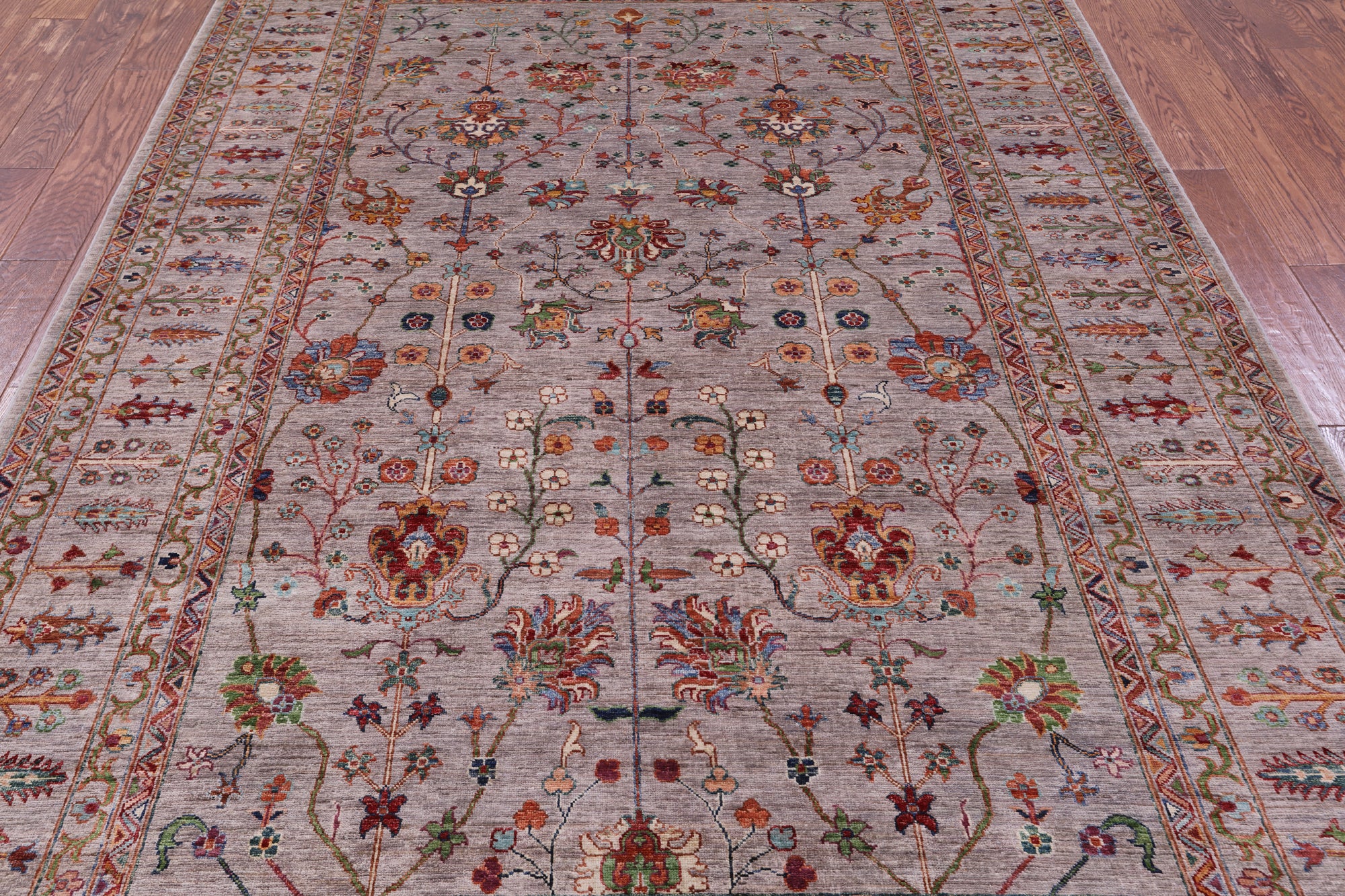 Persian Tabriz Hand Knotted Wool Rug - 6' 8" X 10' 2" - Golden Nile