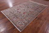 Persian Tabriz Hand Knotted Wool Rug - 6' 8" X 10' 2" - Golden Nile
