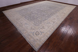Grey Turkish Oushak Hand Knotted Wool Rug - 13' 4" X 19' 8" - Golden Nile