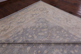 Grey Turkish Oushak Hand Knotted Wool Rug - 13' 4" X 19' 8" - Golden Nile