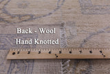 Ivory Square Turkish Oushak Hand Knotted Wool Rug - 15' 5" X 15' 8" - Golden Nile