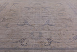 Ivory Square Turkish Oushak Hand Knotted Wool Rug - 15' 5" X 15' 8" - Golden Nile