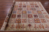 Garden Design Persian Hand Knotted Wool Rug - 6' 10" X 9' 5" - Golden Nile