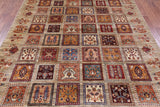 Garden Design Persian Hand Knotted Wool Rug - 6' 10" X 9' 5" - Golden Nile
