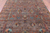 Peshawar Hand Knotted Wool Rug - 6' 11" X 9' 9" - Golden Nile