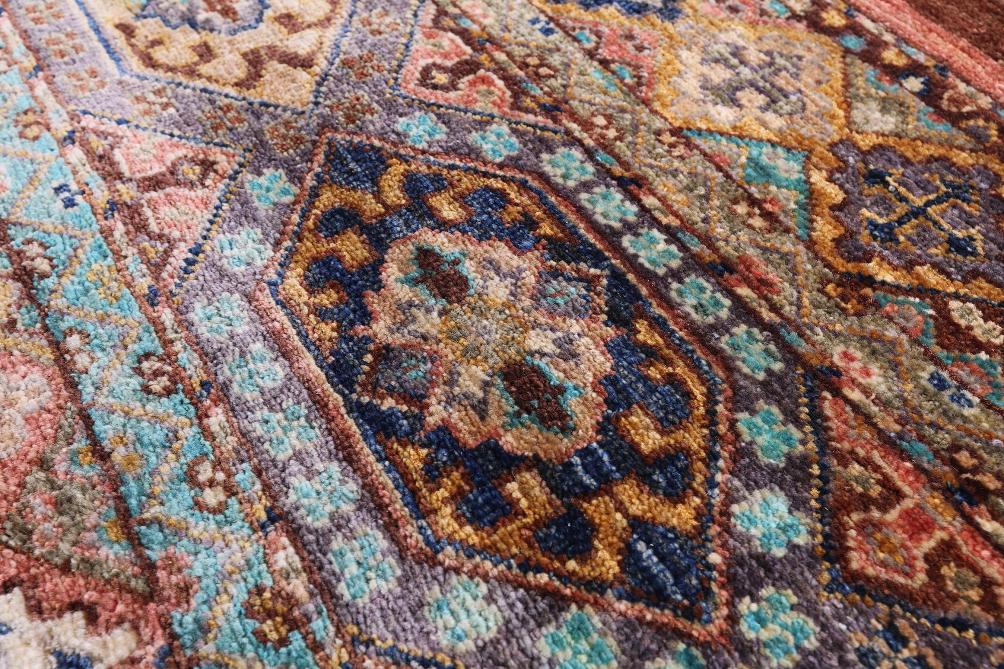 Khorjin Persian Gabbeh Hand Knotted Wool Rug - 6' 0" X 8' 11" - Golden Nile