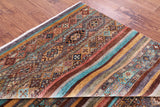 Khorjin Persian Gabbeh Hand Knotted Wool Rug - 6' 0" X 8' 11" - Golden Nile