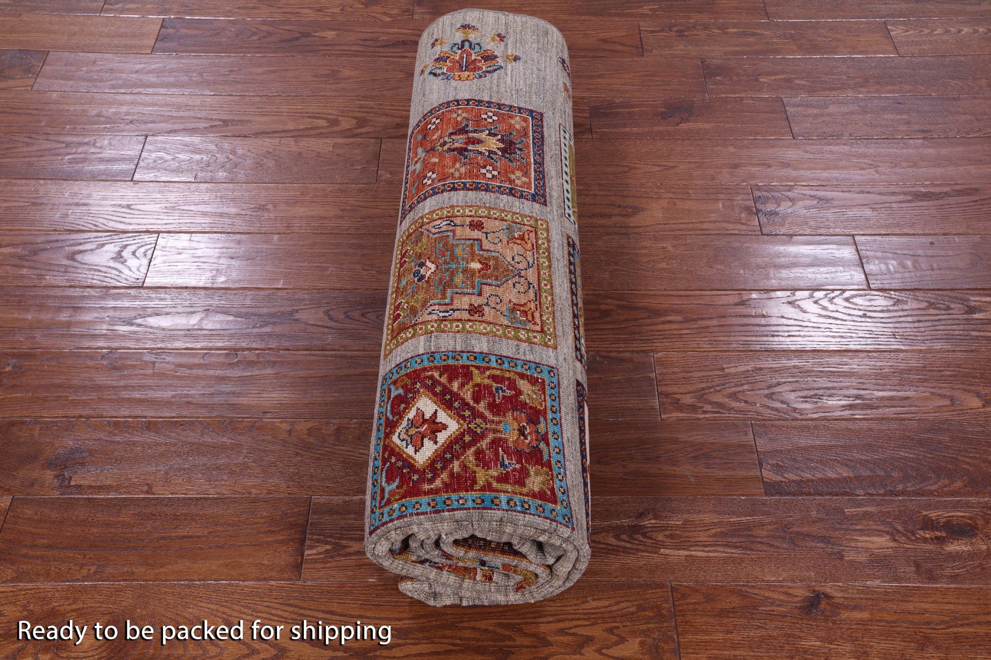 Garden Design Persian Hand Knotted Wool Rug - 6' 9" X 10' 3" - Golden Nile
