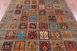 Garden Design Persian Hand Knotted Wool Rug - 6' 9" X 10' 3" - Golden Nile