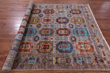 Turkmen Ersari Hand Knotted Wool Rug - 6' 11" X 9' 8" - Golden Nile