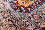 Turkmen Ersari Hand Knotted Wool Rug - 6' 11" X 9' 8" - Golden Nile