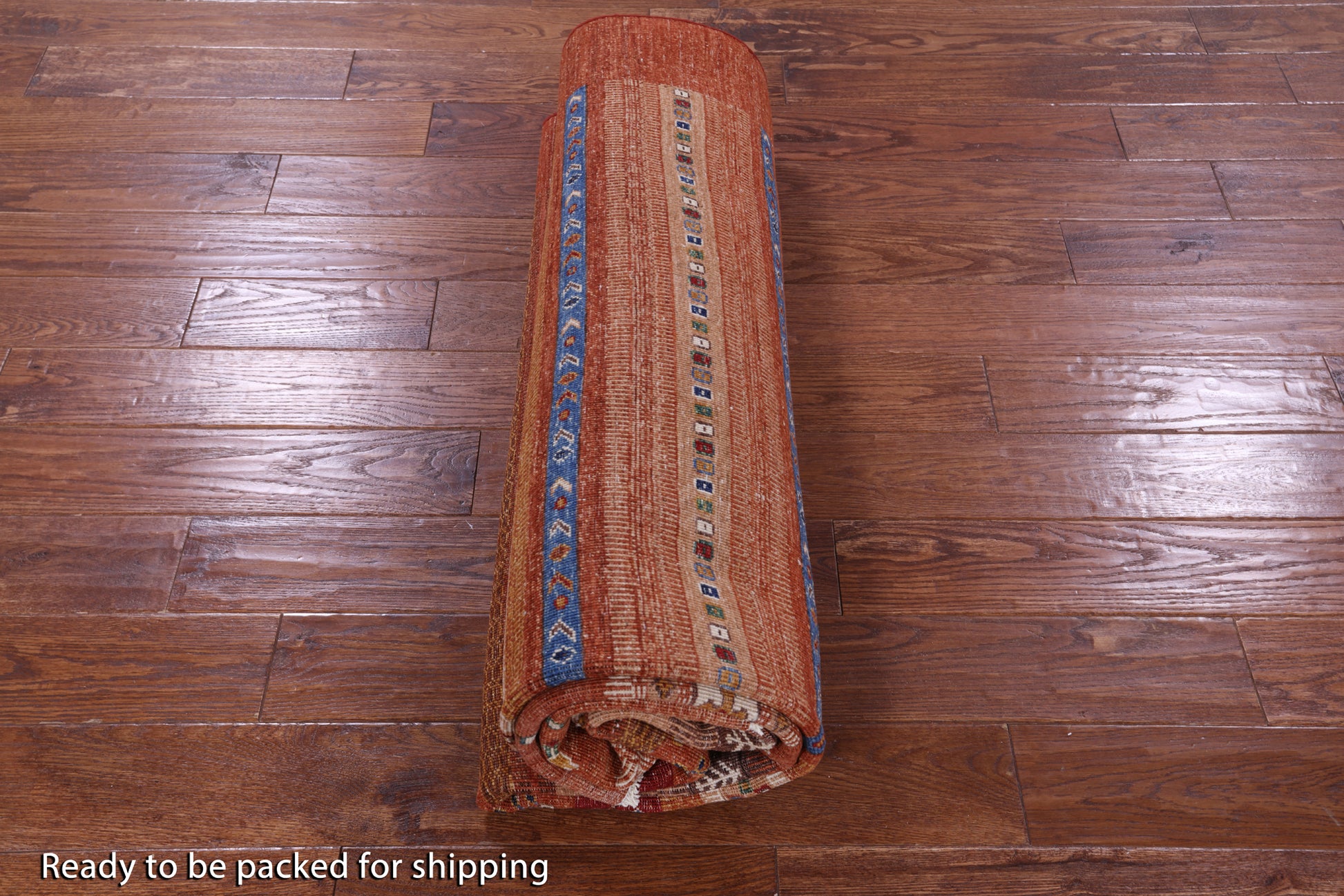 Tribal Persian Gabbeh Handmade Wool Rug - 6' 8" X 9' 10" - Golden Nile