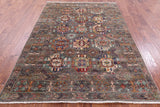 Turkmen Ersari Hand Knotted Wool Rug - 5' 9" X 8' 3" - Golden Nile