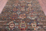 Turkmen Ersari Hand Knotted Wool Rug - 5' 9" X 8' 3" - Golden Nile