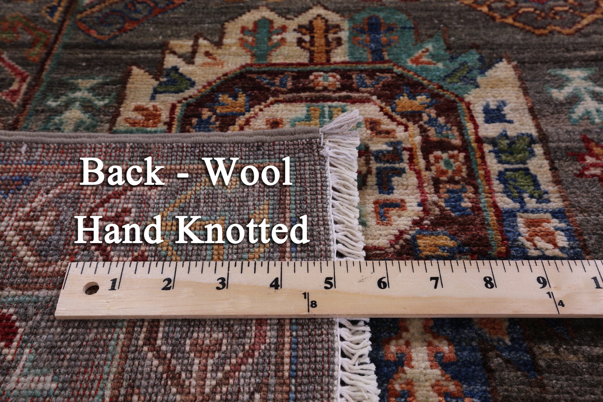 Turkmen Ersari Hand Knotted Wool Rug - 5' 9" X 8' 3" - Golden Nile
