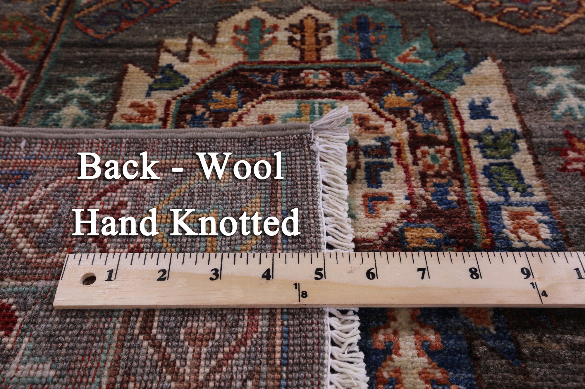 Turkmen Ersari Hand Knotted Wool Rug - 5' 9" X 8' 3" - Golden Nile