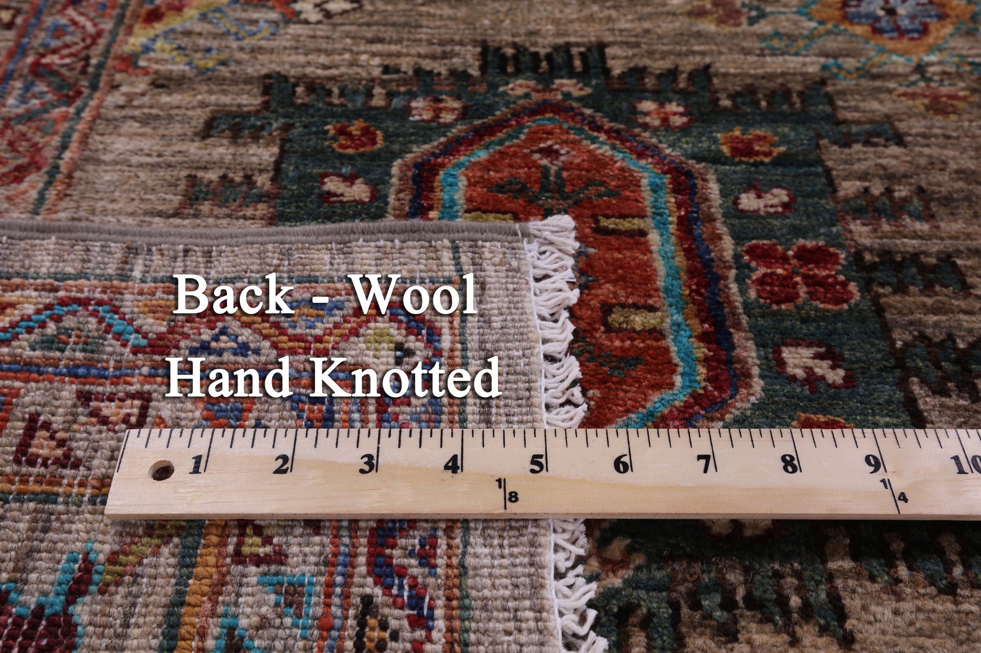 Turkmen Ersari Hand Knotted Wool Rug - 5' 8" X 7' 11" - Golden Nile