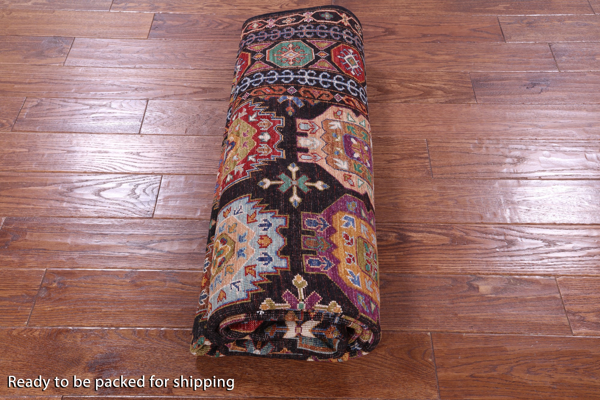 Brown Turkmen Ersari Hand Knotted Wool Rug - 5' 11" X 7' 10" - Golden Nile