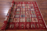 Red Garden Design Persian Hand Knotted Wool Rug - 6' 0" X 8' 2" - Golden Nile