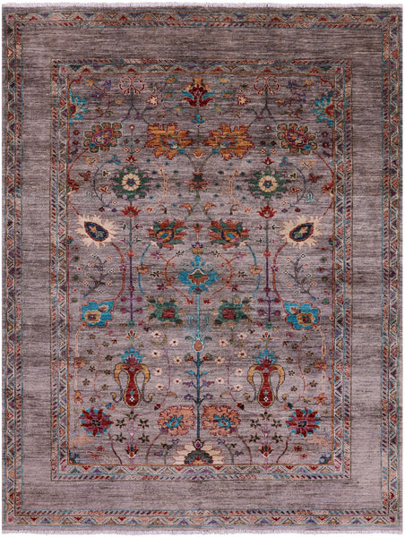 Peshawar Hand Knotted Wool Rug - 5' 10" X 7' 6" - Golden Nile