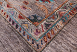 Peshawar Hand Knotted Wool Rug - 5' 10" X 7' 6" - Golden Nile