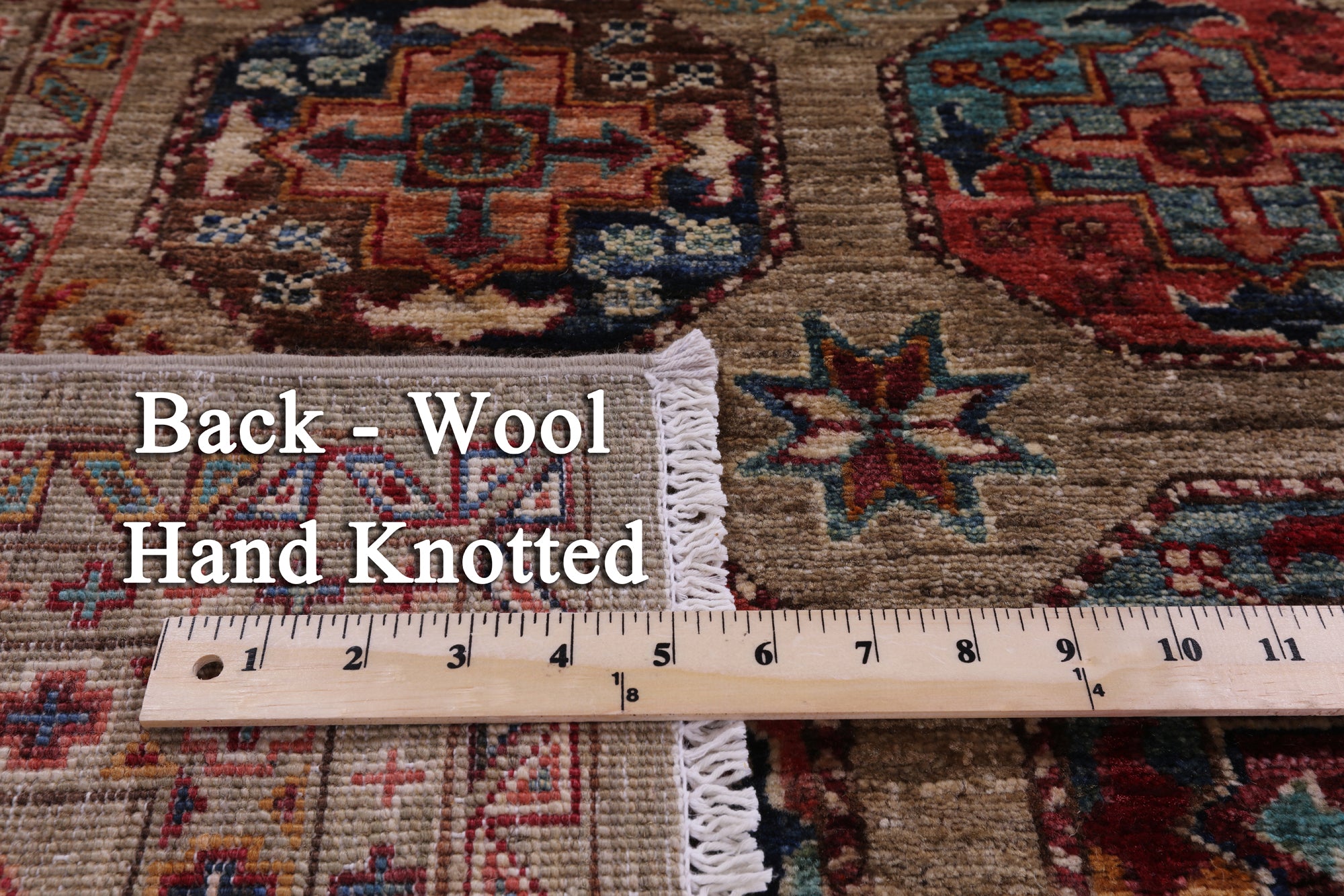 Turkmen Ersari Hand Knotted Wool Rug - 5' 10" X 7' 11" - Golden Nile