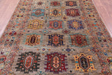 Turkmen Ersari Hand Knotted Wool Rug - 5' 7" X 8' 1" - Golden Nile