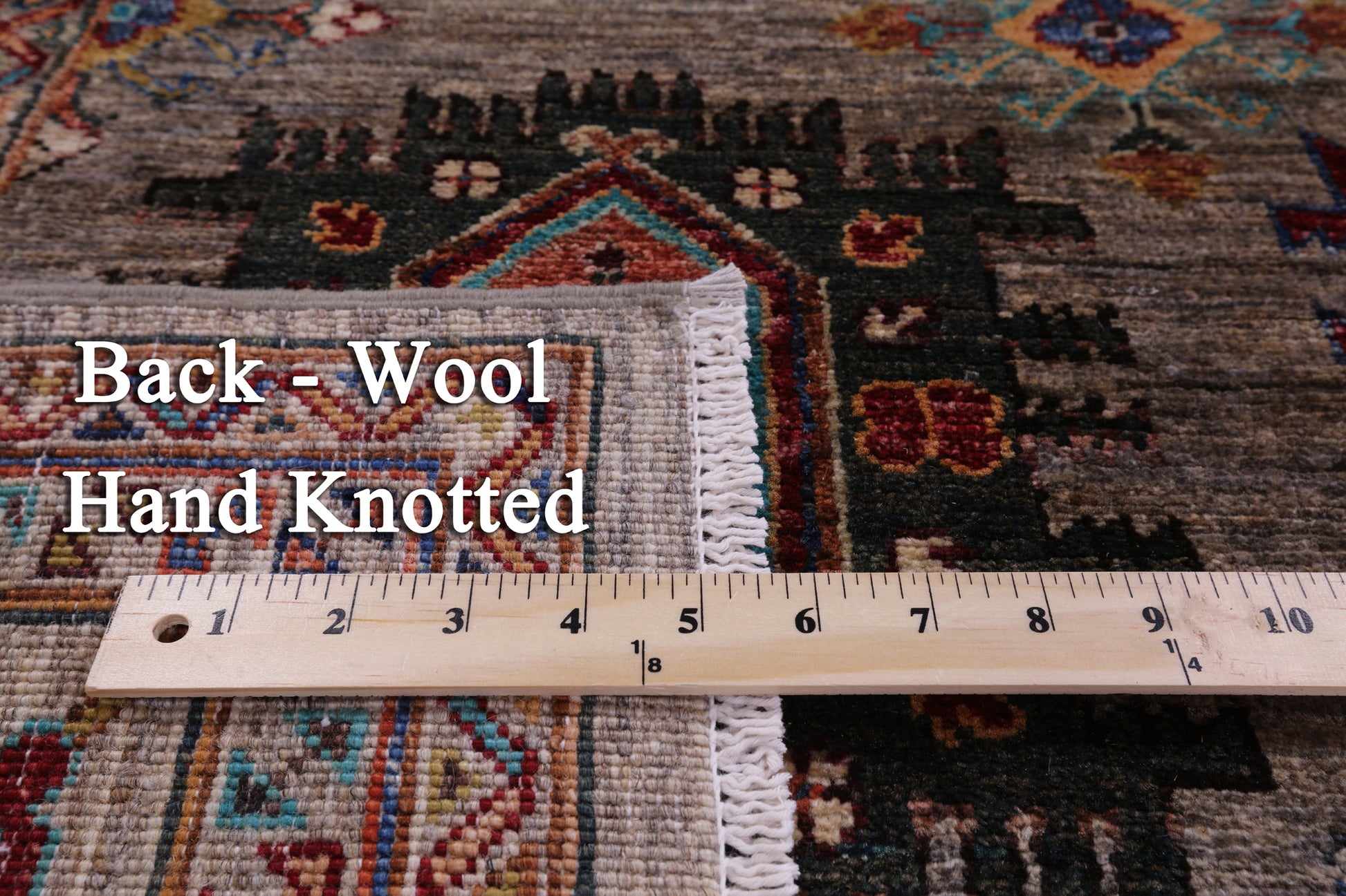 Turkmen Ersari Hand Knotted Wool Rug - 5' 7" X 8' 1" - Golden Nile