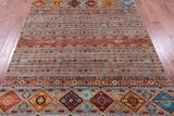 Khorjin Persian Gabbeh Hand Knotted Wool Rug - 5' 9" X 8' 0" - Golden Nile