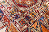 Turkmen Ersari Hand Knotted Wool Rug - 5' 9" X 7' 7" - Golden Nile