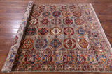 Turkmen Ersari Hand Knotted Wool Rug - 5' 9" X 7' 7" - Golden Nile