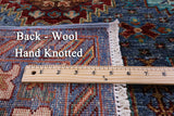 Turkmen Ersari Handmade Wool Rug - 5' 0" X 6' 8" - Golden Nile