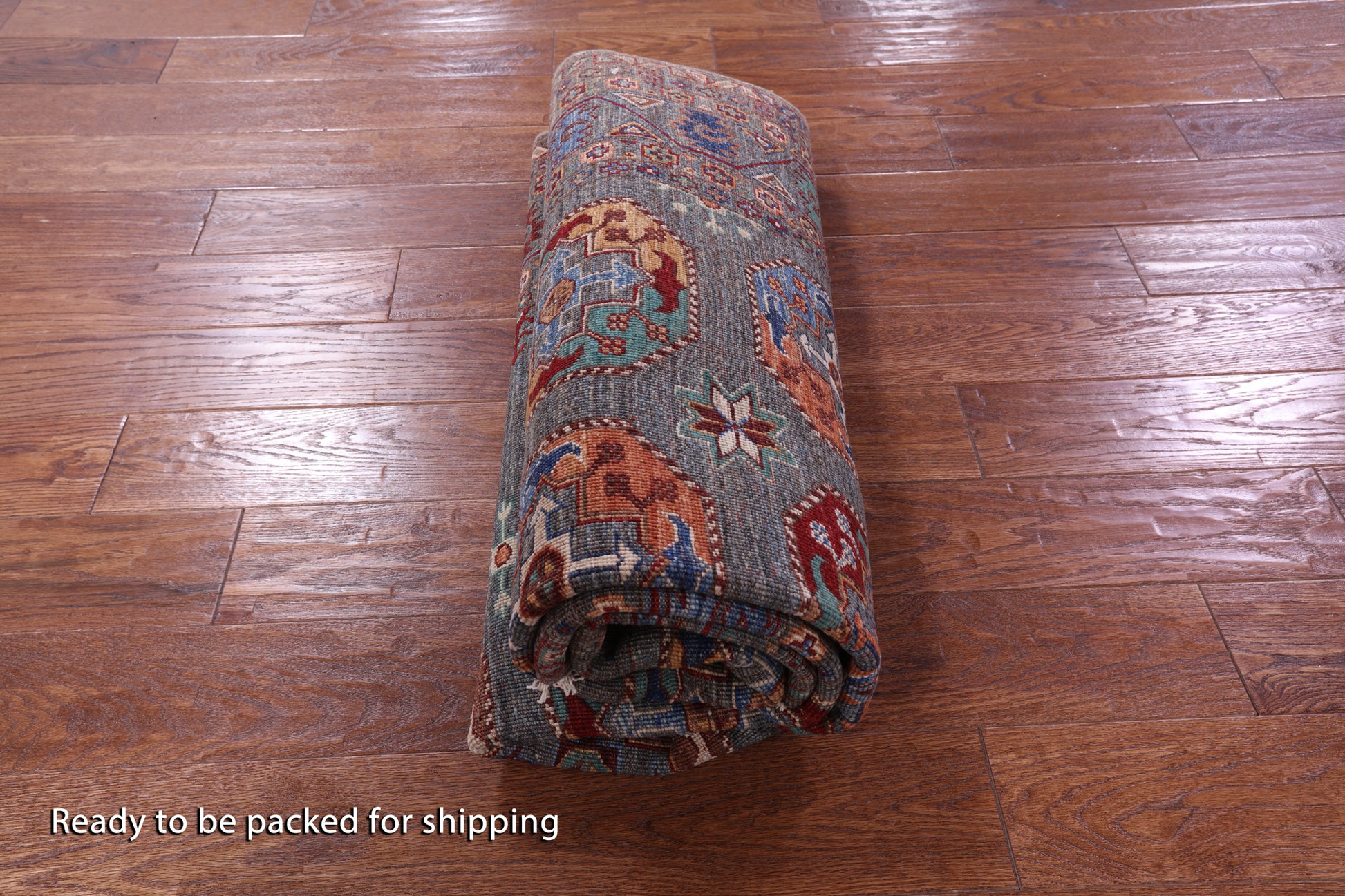 Turkmen Ersari Hand Knotted Wool Rug - 5' 2" X 6' 8" - Golden Nile