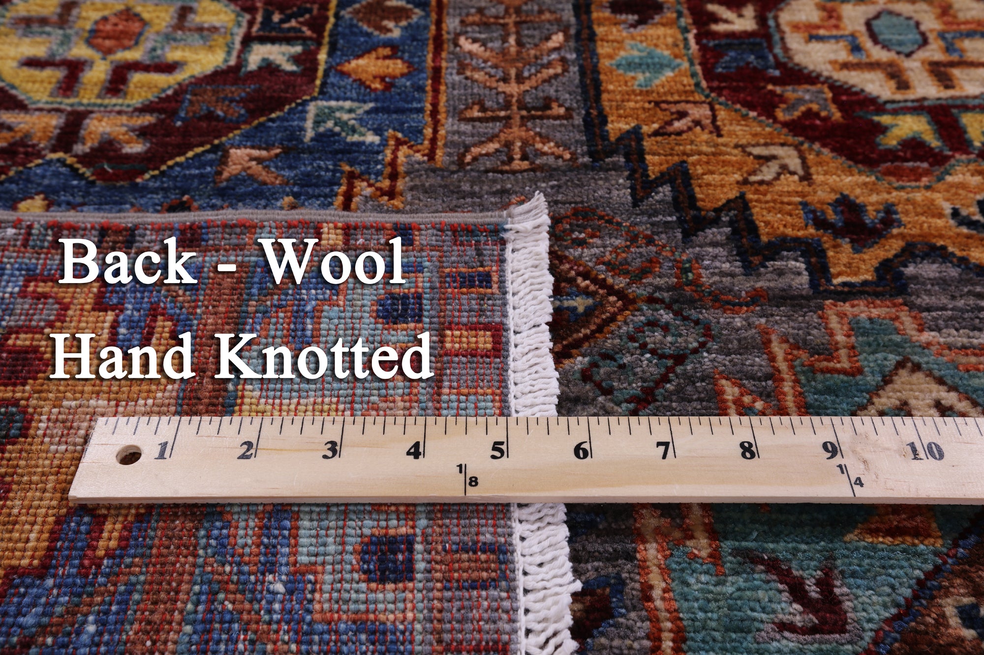 Turkmen Ersari Handmade Wool Rug - 4' 11" X 6' 11" - Golden Nile
