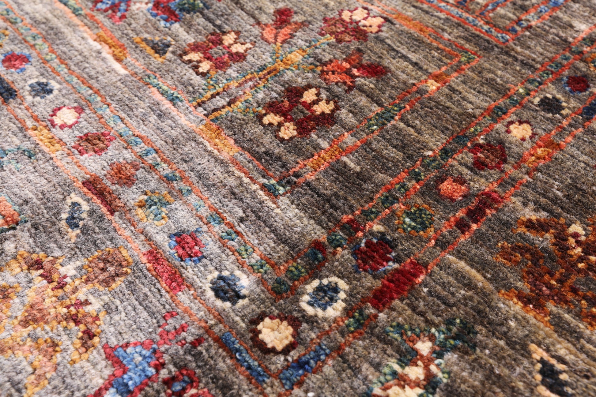 Tribal Persian Gabbeh Hand Knotted Wool Rug - 4' 0" X 5' 10" - Golden Nile