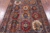 Turkmen Ersari Hand Knotted Wool Rug - 4' 2" X 5' 10" - Golden Nile