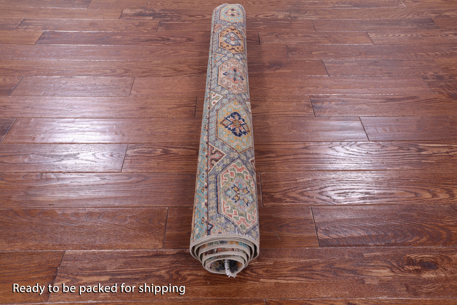 Khorjin Persian Gabbeh Hand Knotted Wool Rug - 4' 0" X 5' 9" - Golden Nile