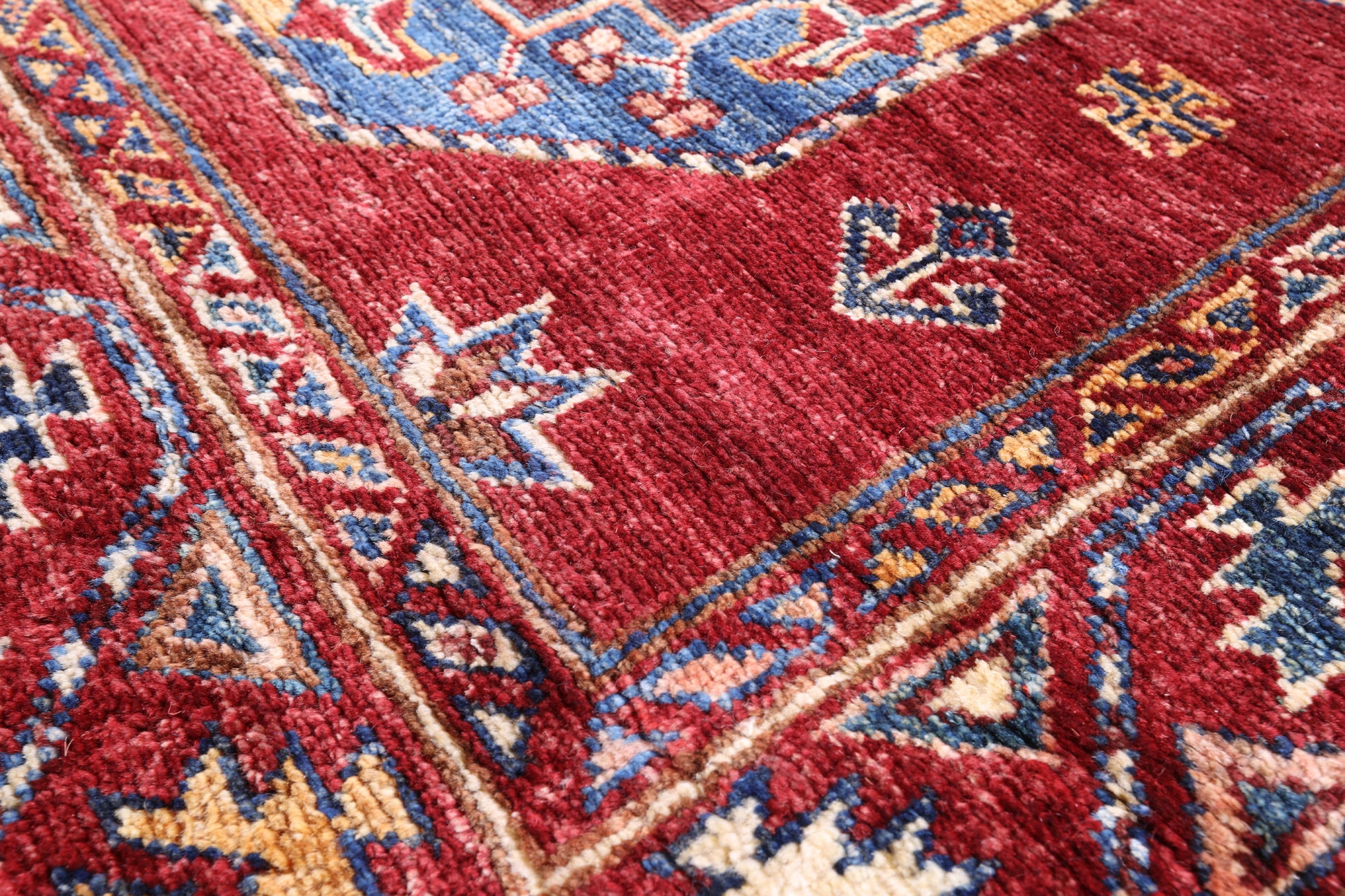 Red Turkmen Ersari Hand Knotted Wool Runner Rug - 2' 8" X 10' 8" - Golden Nile