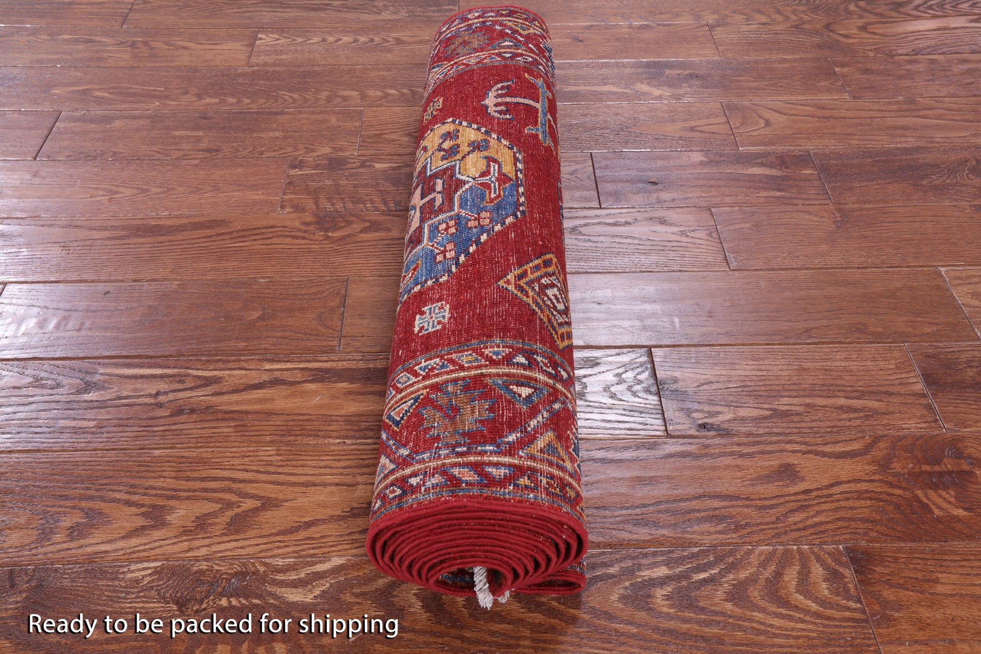 Red Turkmen Ersari Hand Knotted Wool Runner Rug - 2' 8" X 10' 8" - Golden Nile
