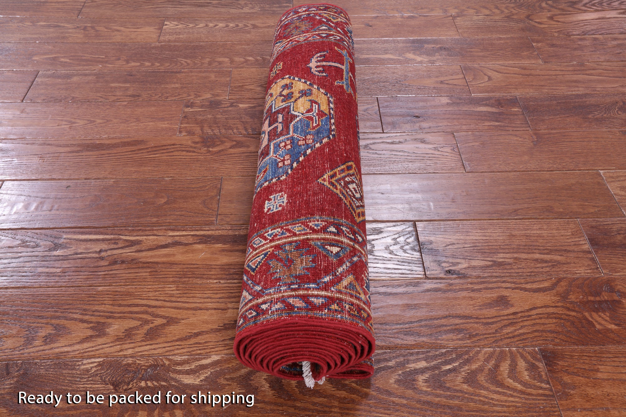 Red Turkmen Ersari Hand Knotted Wool Runner Rug - 2' 8" X 10' 8" - Golden Nile